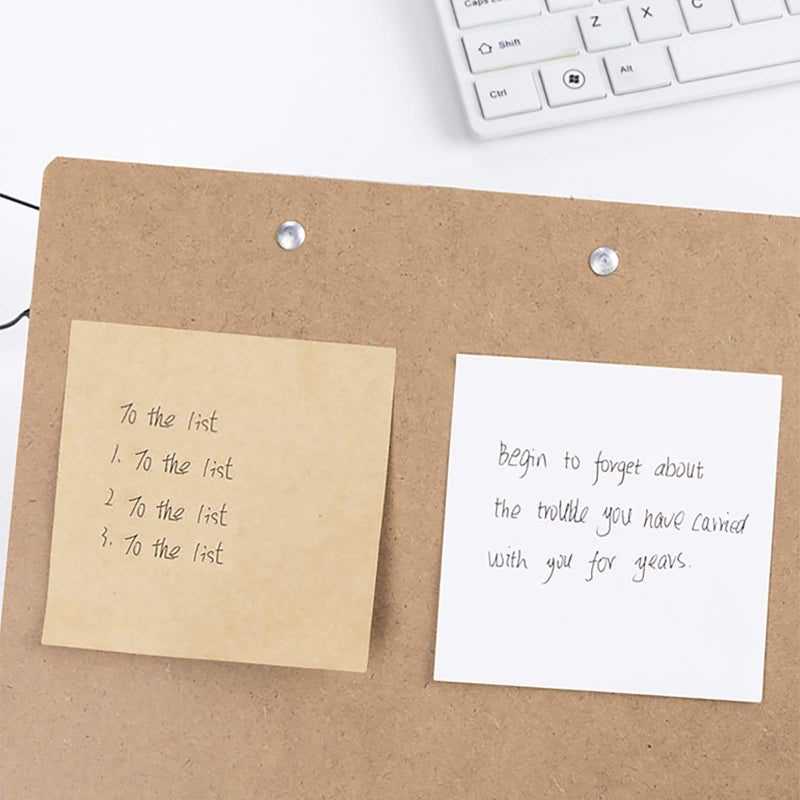VANRA Sticky Notes 4 x 4-Inches Self-Stick Note Cube Memo Pads Strong Adhesive, 400-Sheets/Cube (Ivory White) - Image 4